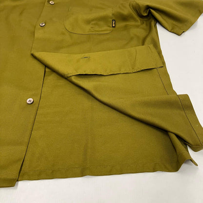 CALEE | キャリー THUNDER CRAFT OPEN COLLAR SH 半袖シャツ CL-25EA004EX カーキ サイズ：M【イオン広店】