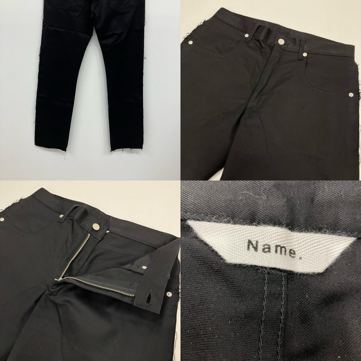 Name. | ネーム OVER LAPPED SEAM SLIM PANTS デニムパンツ NMPT-23SS-007 ブラック サイズ：1【イオン広店】