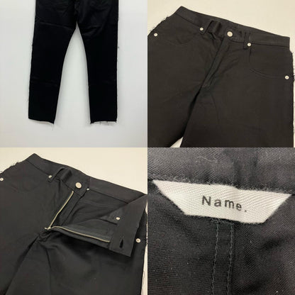 Name. | ネーム OVER LAPPED SEAM SLIM PANTS デニムパンツ NMPT-23SS-007 ブラック サイズ：1【イオン広店】
