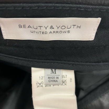 BEAUTY & YOUTH UNITED ARROWS | ビューティーアンドユースユナイテッドアローズ 牛革 パンツ ブラック サイズ：M【イオン広店】