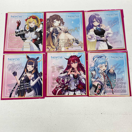 その他ホビー ホロライブ ID + EN EXPO2023 メッセージ 色紙 6枚セット【イオン広店】