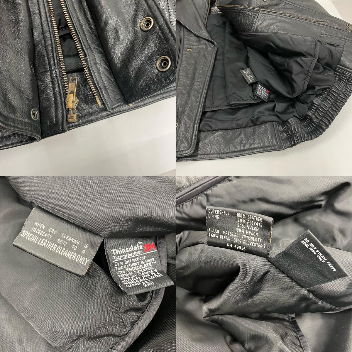 レザー ブラック サイズ：L【イオン広店】