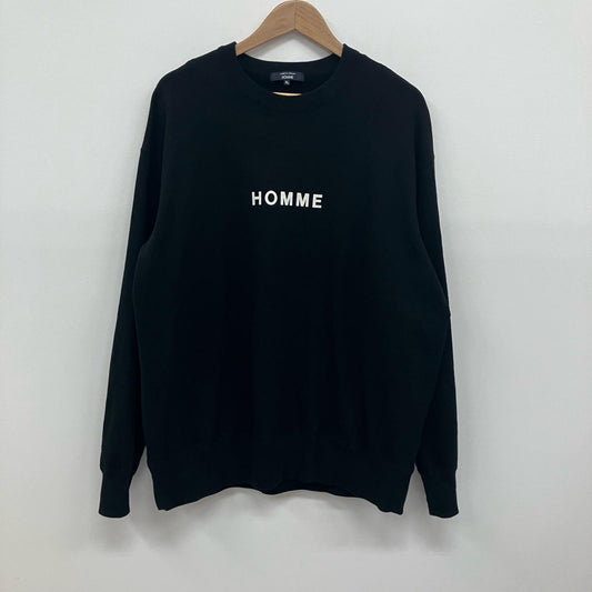 COMME des GARCONS HOMME | コムデギャルソンオム Logo Crewneck スウェット HO-T104 ブラック サイズ：XL【イオン広店】