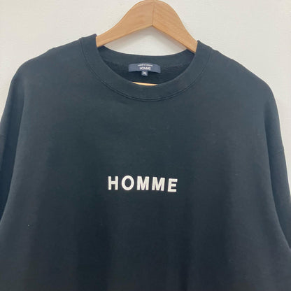 COMME des GARCONS HOMME | コムデギャルソンオム Logo Crewneck スウェット HO-T104 ブラック サイズ：XL【イオン広店】