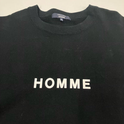 COMME des GARCONS HOMME | コムデギャルソンオム Logo Crewneck スウェット HO-T104 ブラック サイズ：XL【イオン広店】