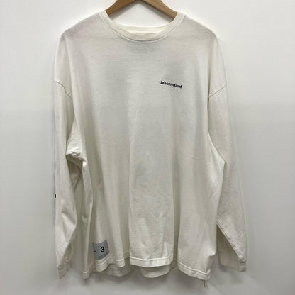 DESCENDANT | ディセンダント MAUNTAIN RANGE L/S 長袖Ｔシャツ ホワイト サイズ：3【イオン広店】