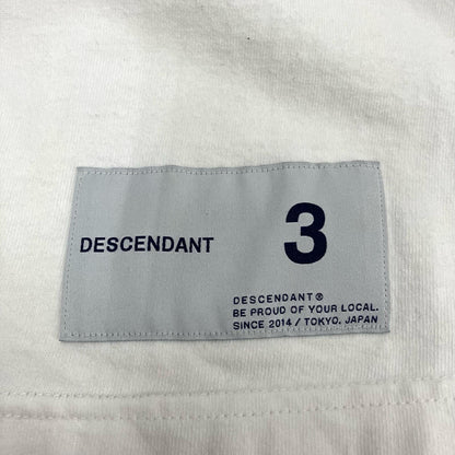 DESCENDANT | ディセンダント MAUNTAIN RANGE L/S 長袖Ｔシャツ ホワイト サイズ：3【イオン広店】
