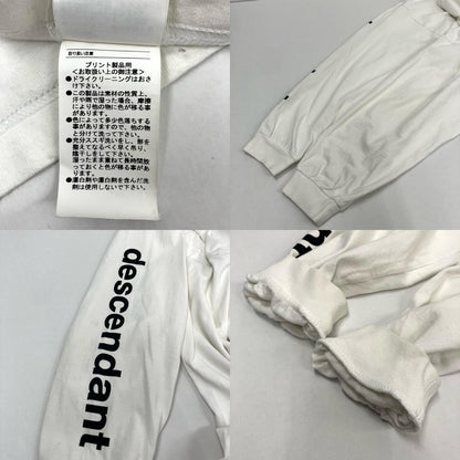 DESCENDANT | ディセンダント MAUNTAIN RANGE L/S 長袖Ｔシャツ ホワイト サイズ：3【イオン広店】