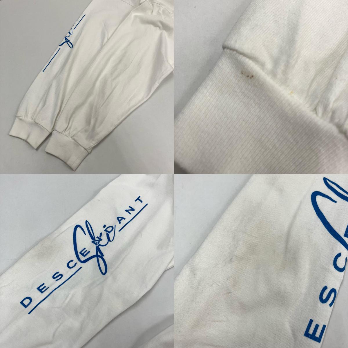 DESCENDANT | ディセンダント DESCENDANT?23AW?SPUR?LS 長袖Ｔシャツ ホワイト サイズ：2【イオン広店】