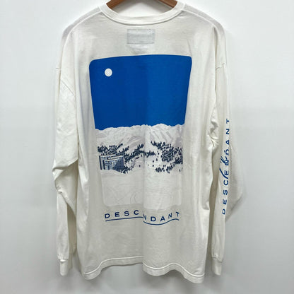 DESCENDANT | ディセンダント DESCENDANT?23AW?SPUR?LS 長袖Ｔシャツ ホワイト サイズ：2【イオン広店】