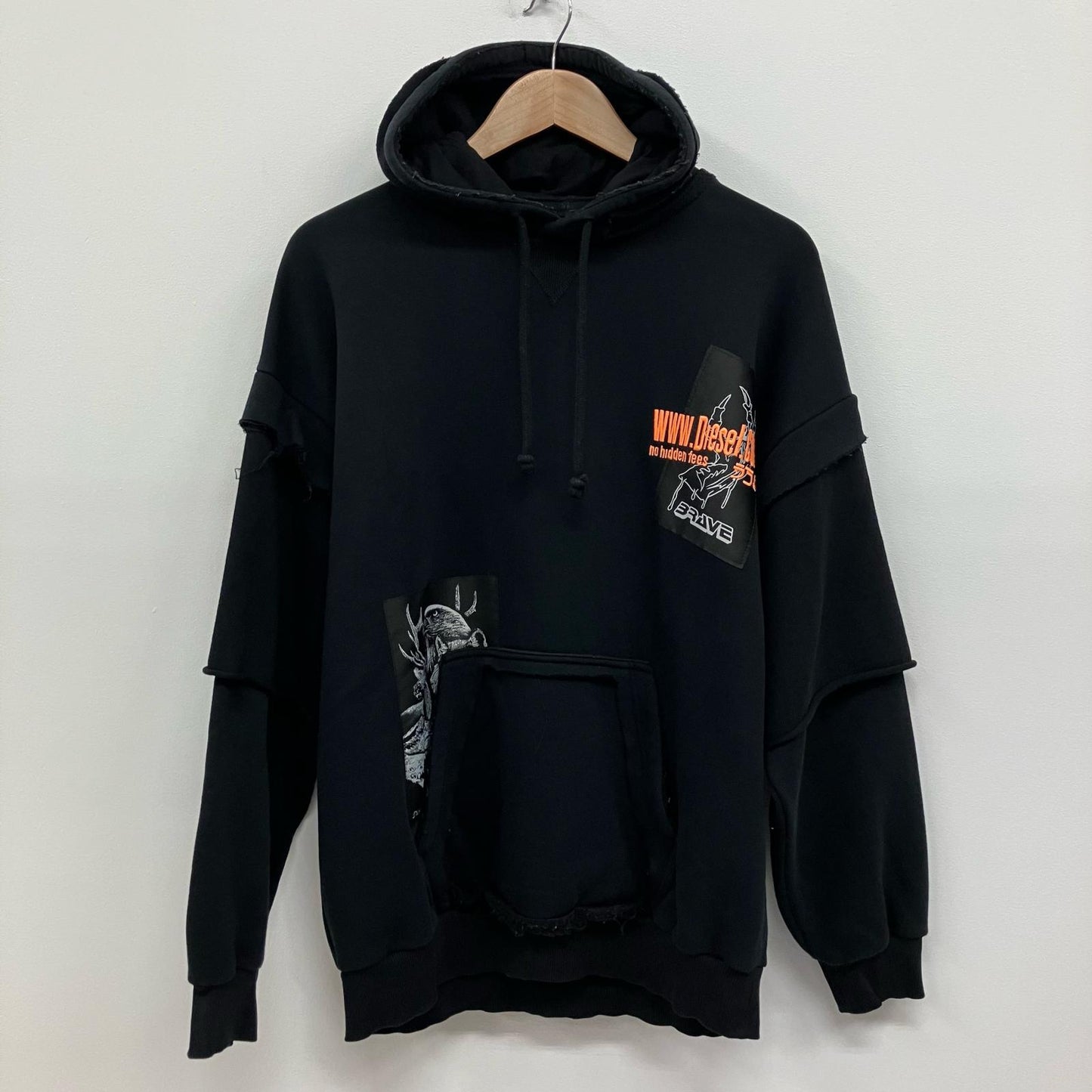 DIESEL | ディーゼル パーカー A01804-0KAZW ブラック サイズ：S【イオン広店】