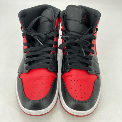 NIKE AIR JORDAN | ナイキ　エアー　ジョーダン Air Jordan 1 Mid “Bred” スニーカー 554724-074 レッド 27.5cm【イオン広店】