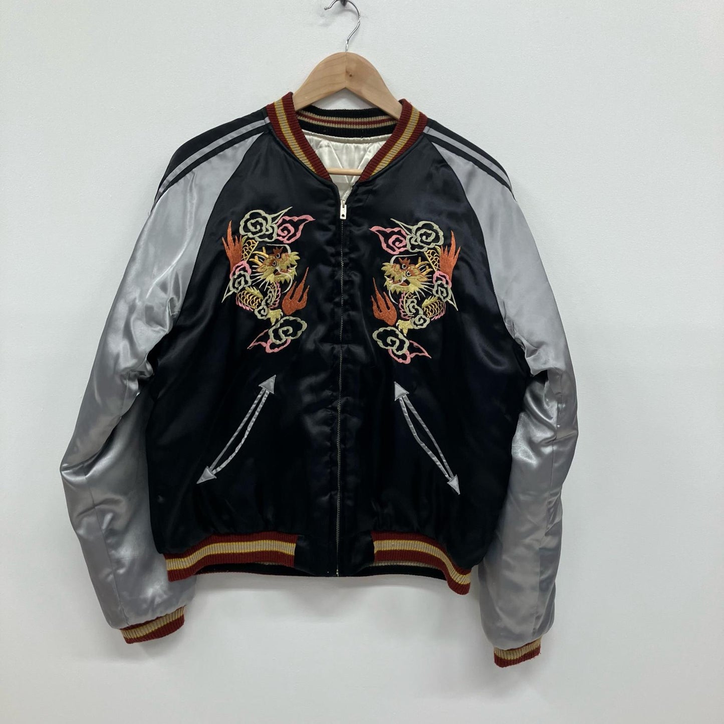 TAILOR TOYO(東洋エンタープライズ) | テイラートウヨウテイラートーヨー リバーシブルスカジャン スーベニアジャケット TT0931 ブラック サイズ：L【イオン広店】