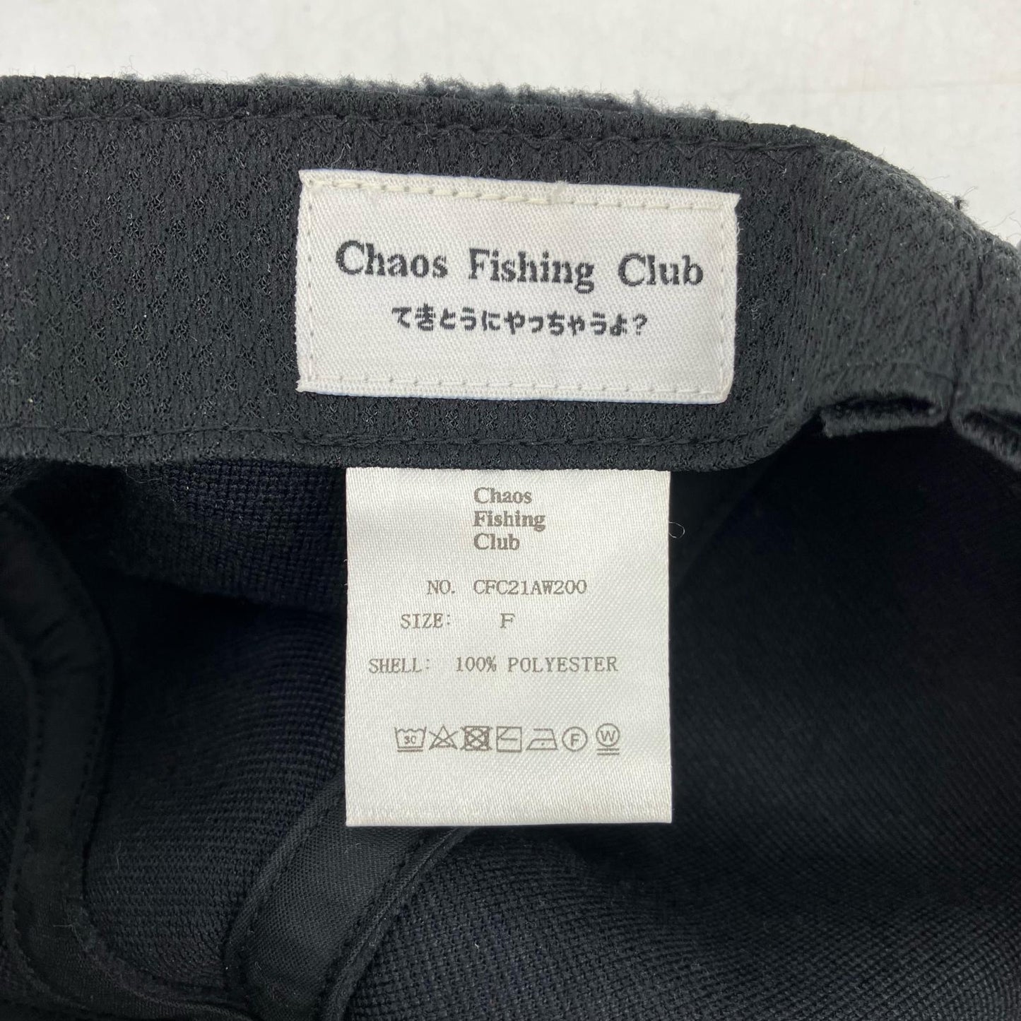 CHAOS FISHING CLUB | カオスフィッシングクラブ キャップ ブラック【イオン広店】