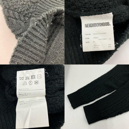 NEIGHBORHOOD | ネイバーフッド セーター 182MANH-KNM04 ブラック サイズ：S【イオン広店】