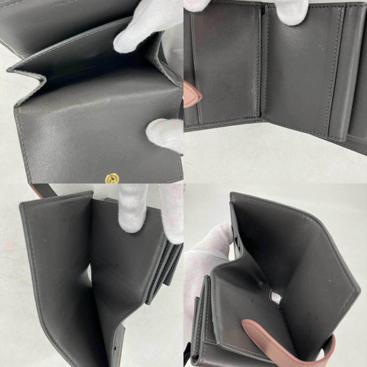 CELINE | セリーヌ 二つ折り財布 グレー【イオン広店】