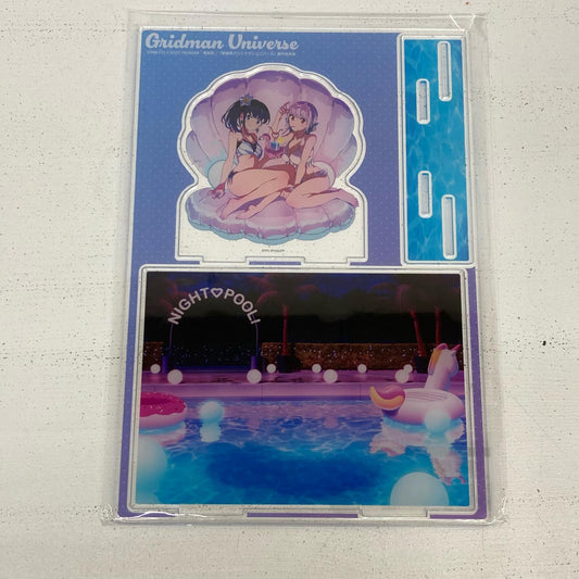 その他ホビー A賞 アクリルジオラマ くじコレ グリッドマン ユニバース ナイトプールver. 六花＆アカネ 宝多六花　新条アカネ【イオン広店】