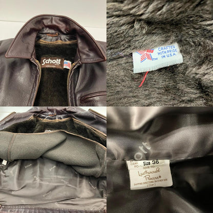 schott | ショット レザー ブラウン サイズ：36【イオン広店】