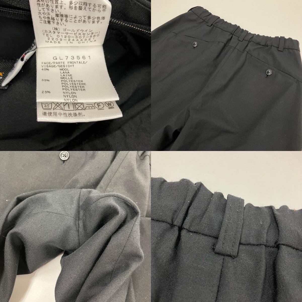 GOLDWIN | ゴールドウィン Pin Tuck Wool Pants パンツ GL73561 ブラック サイズ：1【イオン広店】