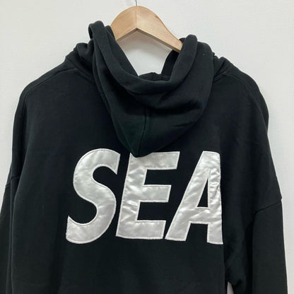 WIND AND SEA | ウィンダンシーウインダンシー SEA BIG ZIP HOODIE パーカー WDS-19A-SW-09 ブラック サイズ：L【イオン広店】