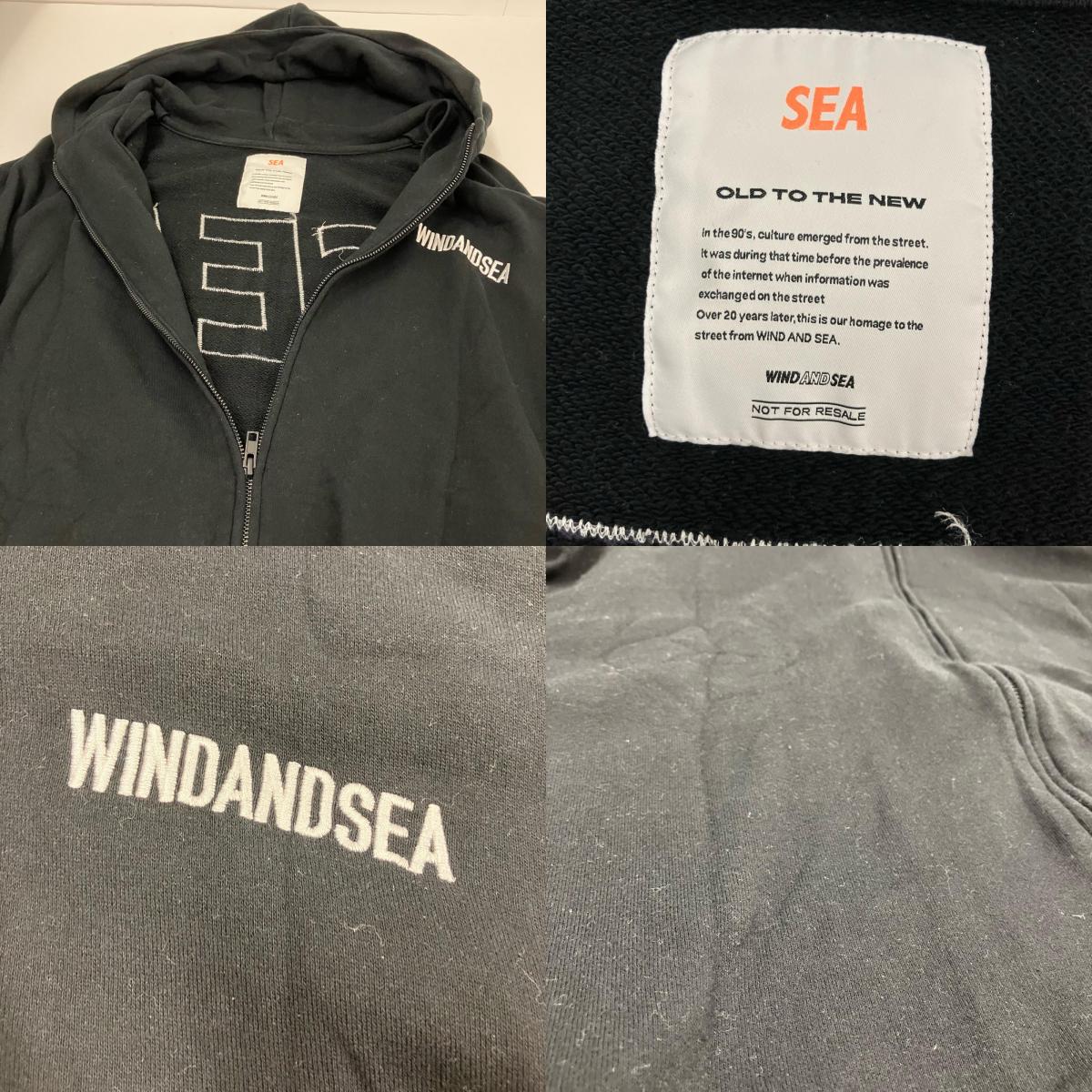 WIND AND SEA | ウィンダンシーウインダンシー SEA BIG ZIP HOODIE パーカー WDS-19A-SW-09 ブラック サイズ：L【イオン広店】