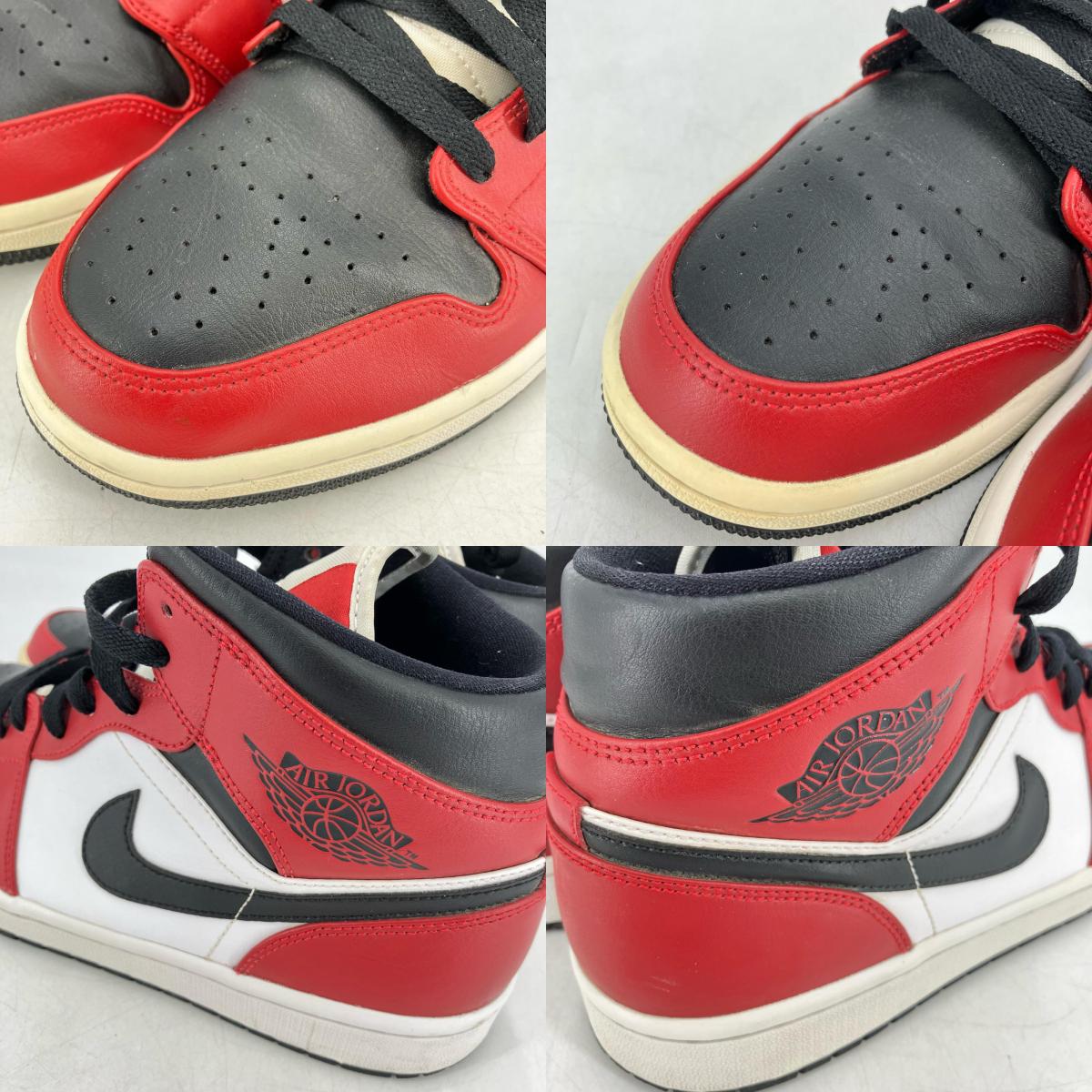 NIKE AIR JORDAN | ナイキ　エアー　ジョーダン Air Jordan 1 Mid Chicago Black Toe スニーカー 554724-069 レッド 27.5cm【イオン広店】