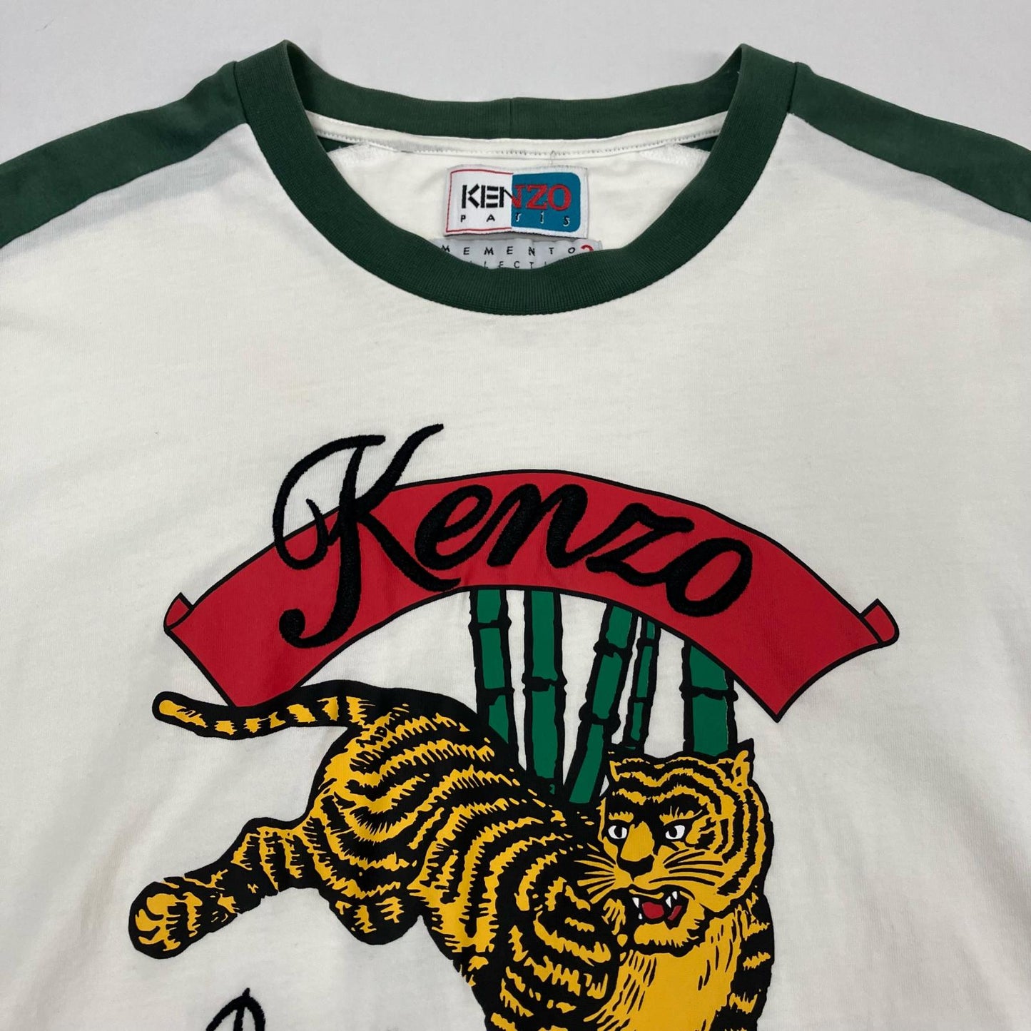 KENZO | ケンゾー Bamboo Tiger Tee 半袖Ｔシャツ F855TS01940E ホワイト サイズ：L【イオン広店】