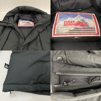 FIRST DOWN | ファーストダウン WRAP DOWN PARKA ダウンジャケット F542005 ブラック サイズ：L【イオン広店】