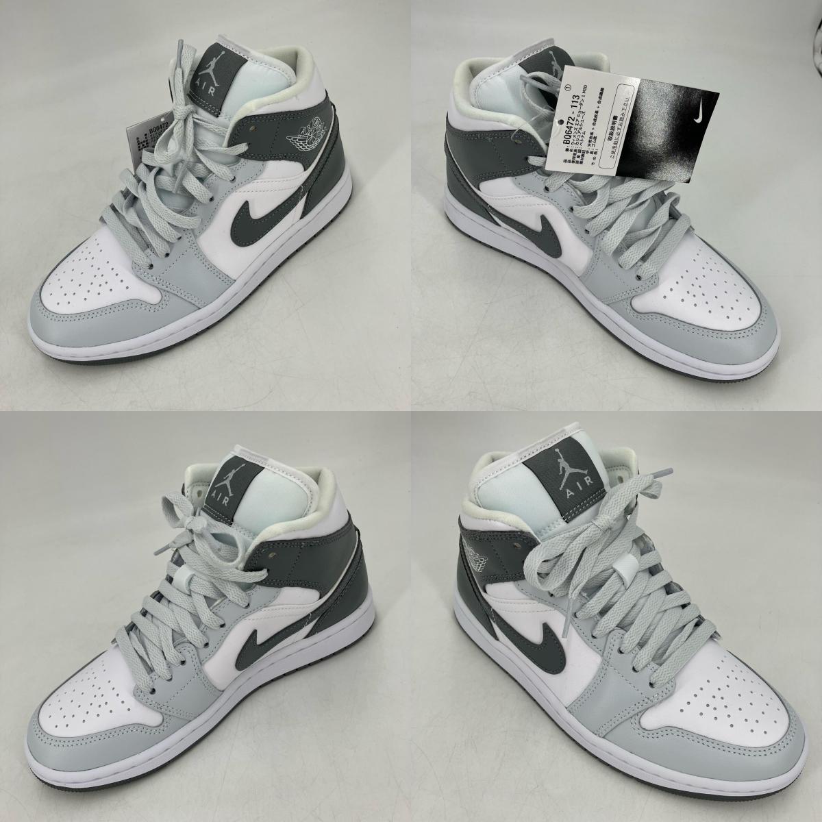 NIKE AIR JORDAN | ナイキ　エアー　ジョーダン Women's Air Jordan 1 Mid スニーカー BQ6472-113 グレー 24cm【イオン広店】
