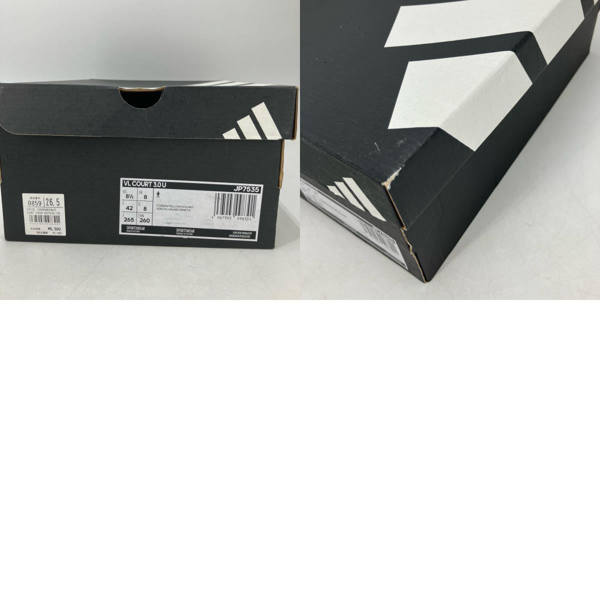 adidas | アディダス VL COURT 3.0 スニーカー JP7535 グリーン 26.5cm【イオン広店】