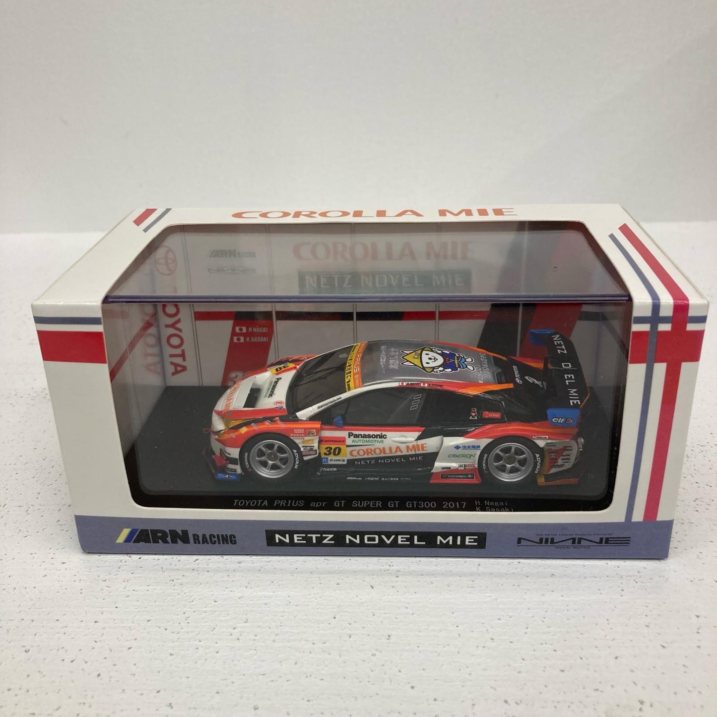 おもちゃ・玩具 1/43 SUPER GT300 2017 TOYOTA PRIUS apr GT #30 EBBRO 45549【イオン広店】