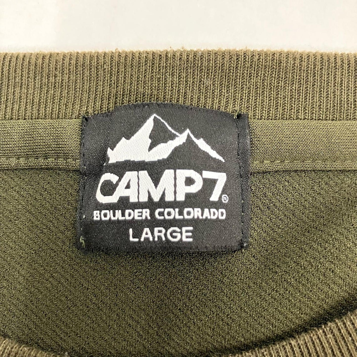CAMP7 | キャンプセブン 長袖Ｔシャツ CP-4214004 カーキグリーン サイズ：L【イオン広店】