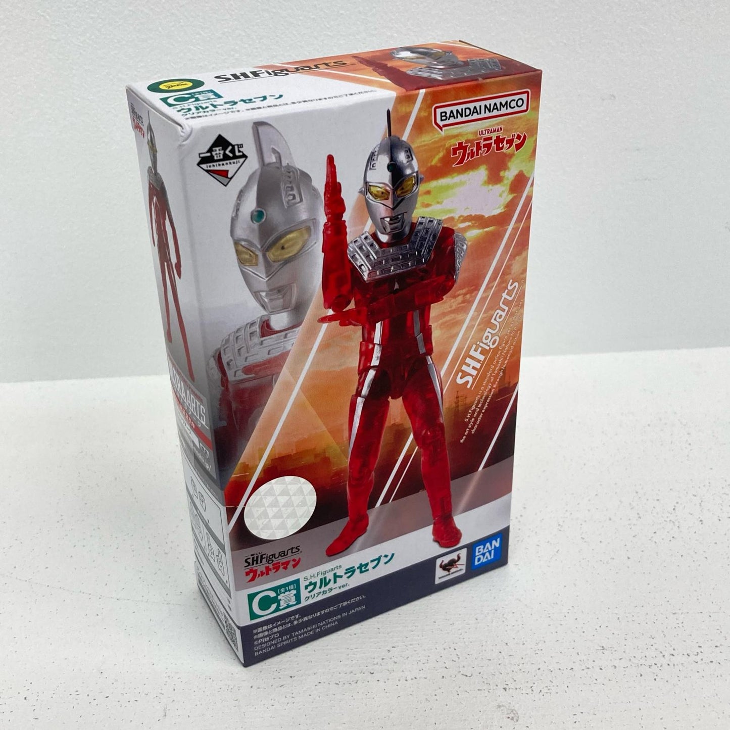 フィギュア C賞 ウルトラセブン クリアカラーver. 一番くじ S.H.Figuarts ウルトラマン ウルトラセブン【フィギュア】【イオン広店】