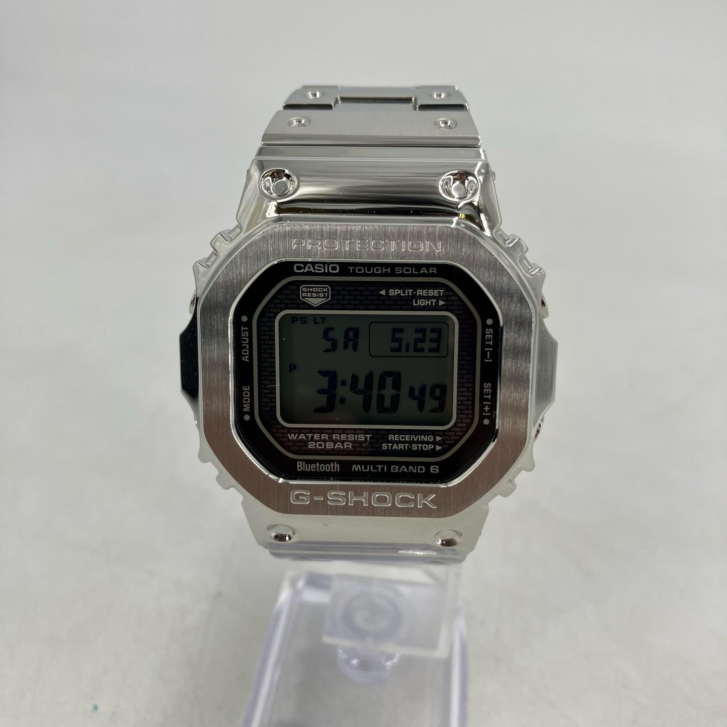 G-SHOCK | ジーショック デジタル電波ソーラー 腕時計 GMW-B5000D-1JF シルバー【イオン広店】