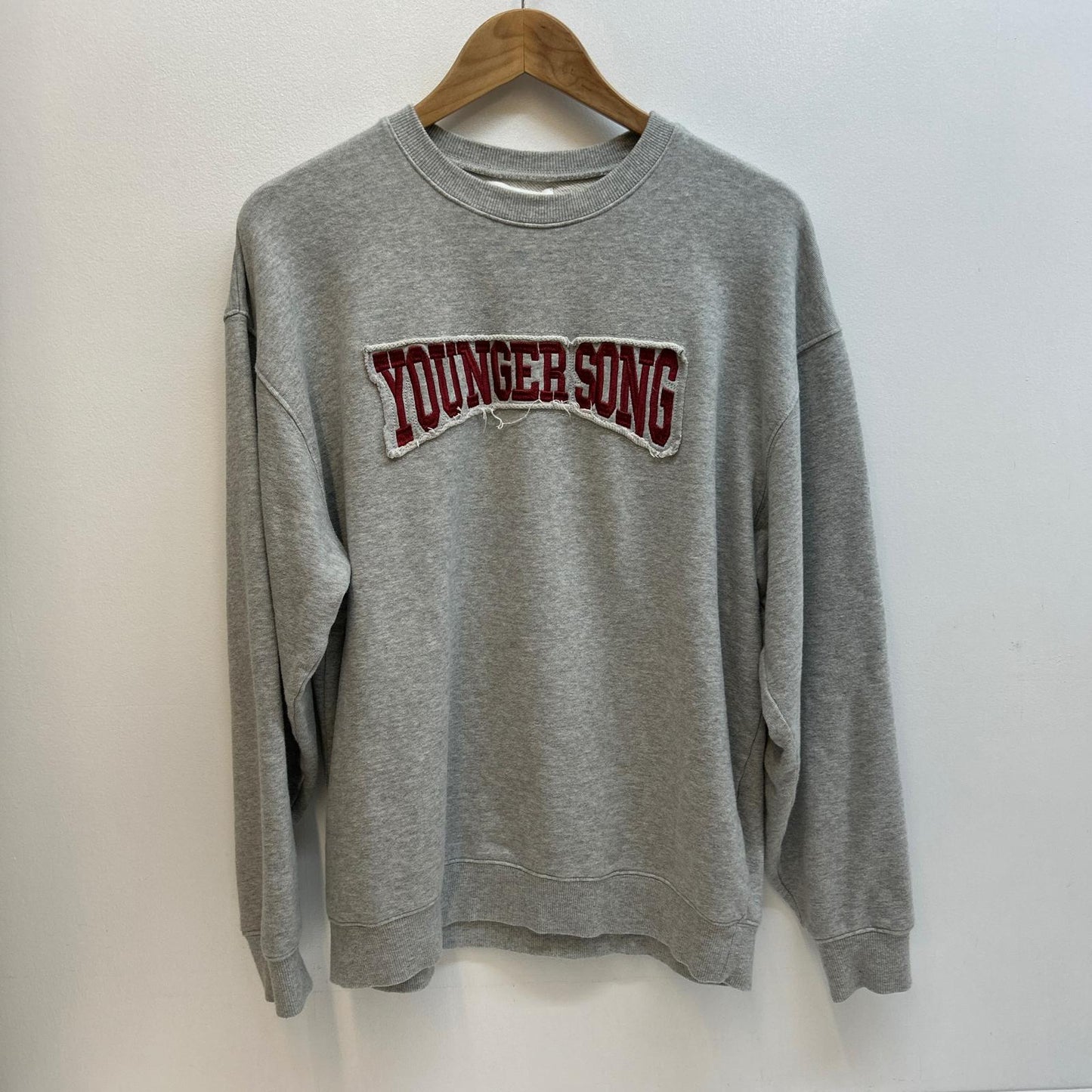 youngersong | ヤンガーソング pigment college logo sweat スウェット YS1215 グレー サイズ：M【イオン広店】