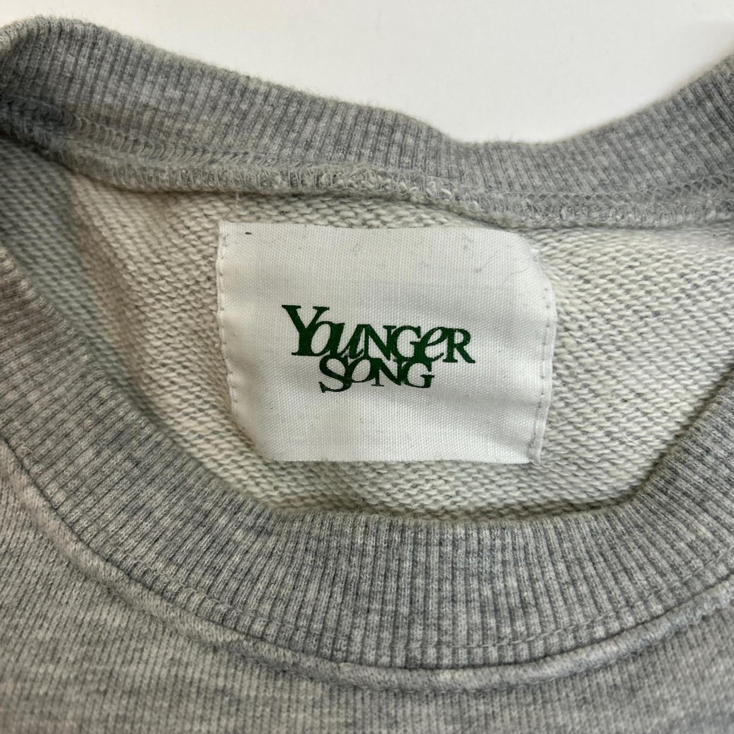 youngersong | ヤンガーソング pigment college logo sweat スウェット YS1215 グレー サイズ：M【イオン広店】
