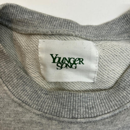 youngersong | ヤンガーソング pigment college logo sweat スウェット YS1215 グレー サイズ：M【イオン広店】
