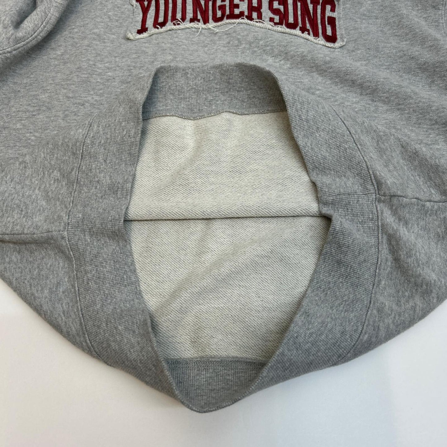 youngersong | ヤンガーソング pigment college logo sweat スウェット YS1215 グレー サイズ：M【イオン広店】