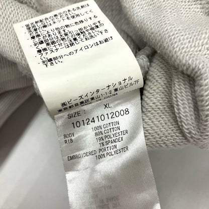 X-LARGE | エクストララージ STRIPED RIB HALF ZIP SWEAT スウェット 101241012008 グレー サイズ：XL【イオン広店】