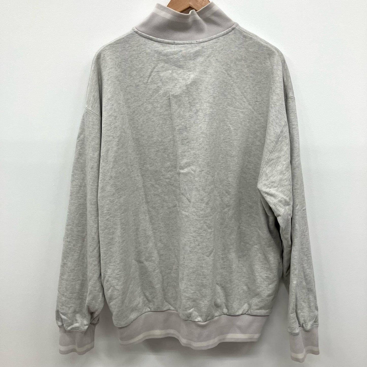 X-LARGE | エクストララージ STRIPED RIB HALF ZIP SWEAT スウェット 101241012008 グレー サイズ：XL【イオン広店】