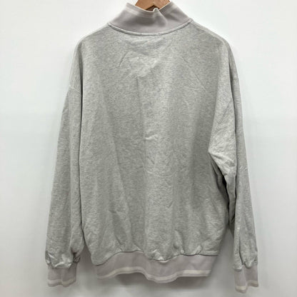 X-LARGE | エクストララージ STRIPED RIB HALF ZIP SWEAT スウェット 101241012008 グレー サイズ：XL【イオン広店】