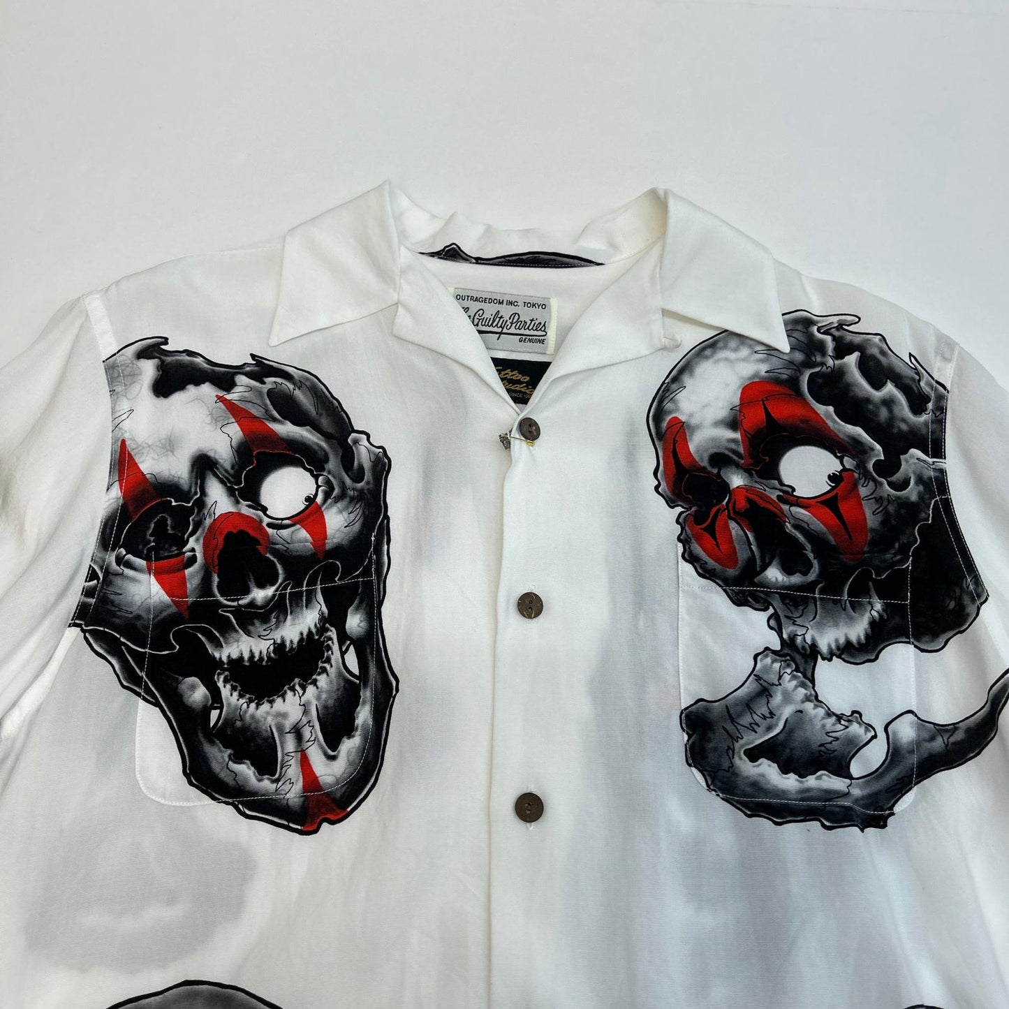 WACKOMARIA | ワコマリア S/S HAWAIIAN SHIRT 半袖シャツ 56TS-WM-HI07 ホワイト サイズ：S【イオン広店】