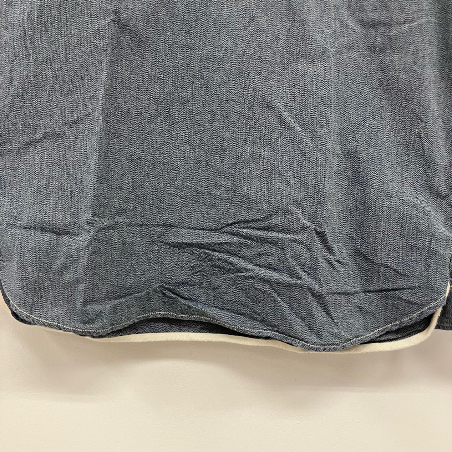 STUSSY | ステューシー ヘンリーネックシャンブレーシャツ 長袖シャツ グレー サイズ：M【イオン広店】