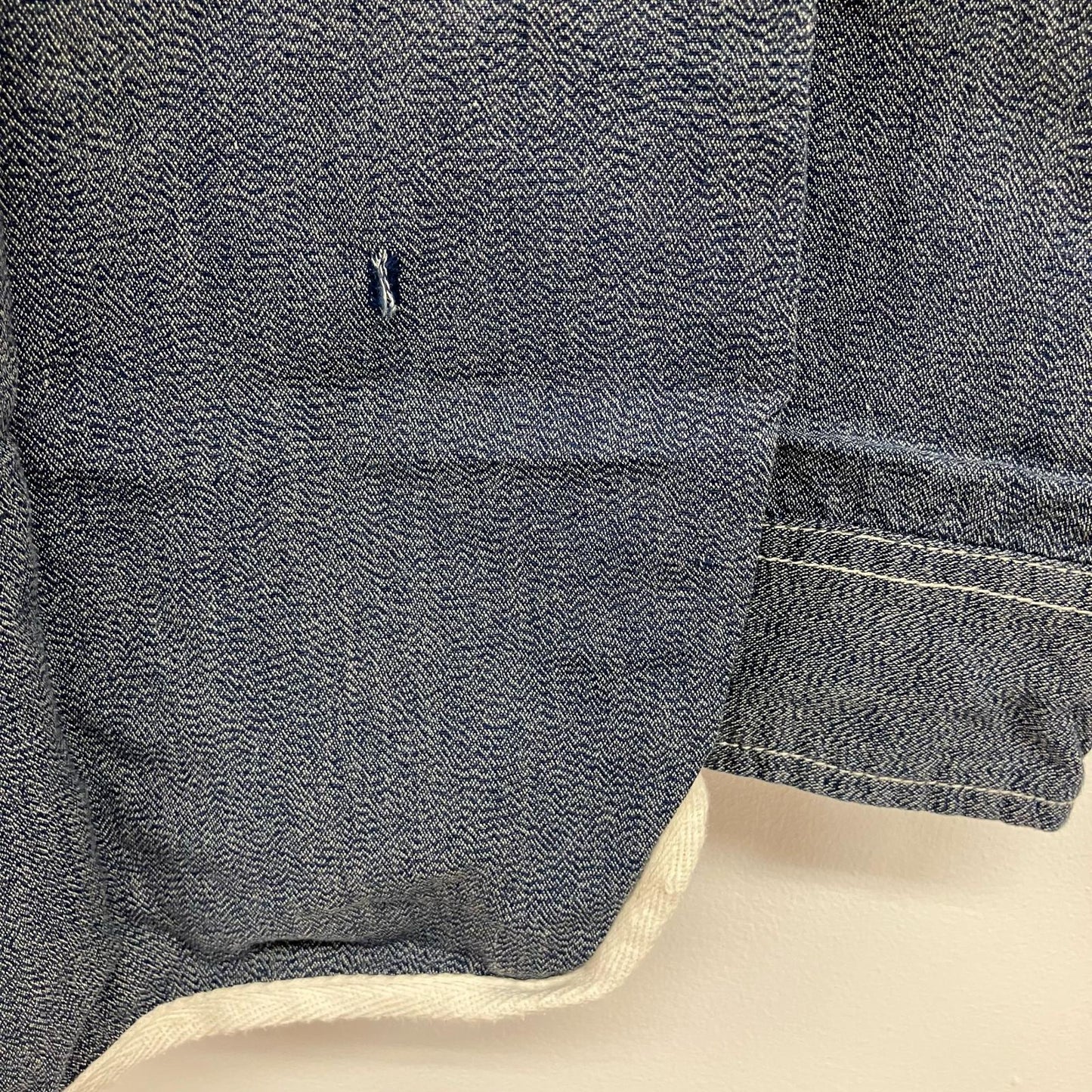STUSSY | ステューシー ヘンリーネックシャンブレーシャツ 長袖シャツ グレー サイズ：M【イオン広店】