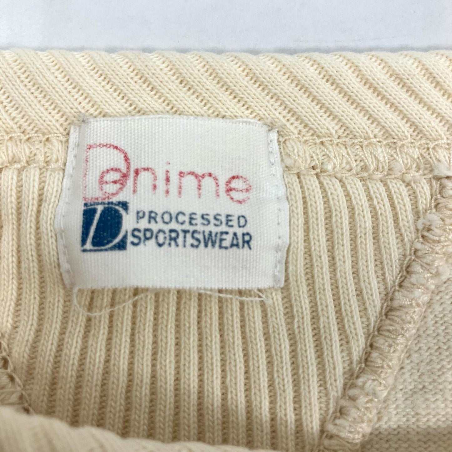Denime | ドゥニーム ヴィンテージ加工スウェットシャツ スウェット 生成り サイズ：M【イオン広店】