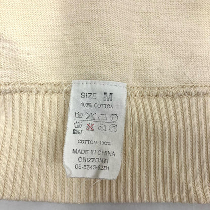 Denime | ドゥニーム ヴィンテージ加工スウェットシャツ スウェット 生成り サイズ：M【イオン広店】