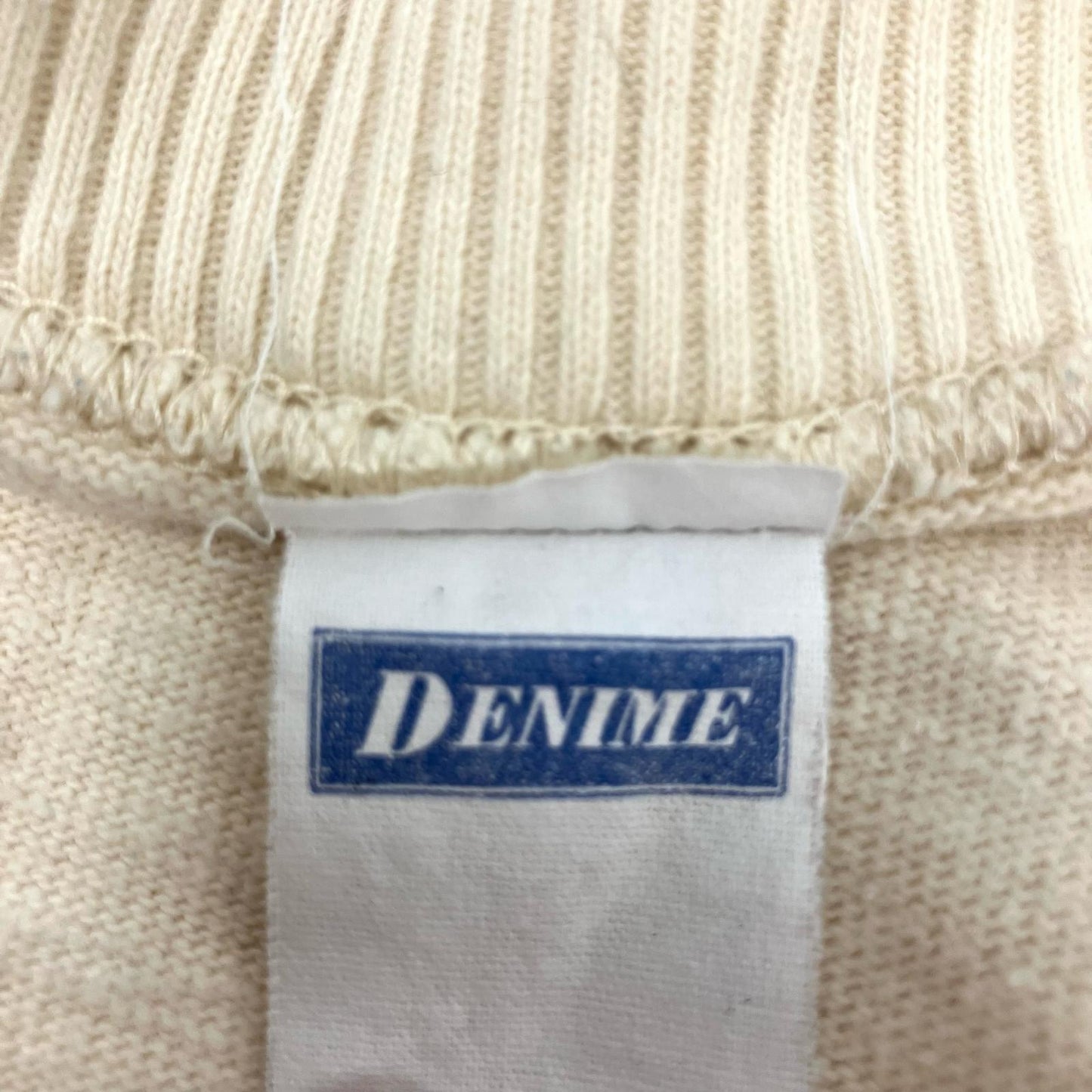 Denime | ドゥニーム ヴィンテージ加工スウェットシャツ スウェット 生成り サイズ：M【イオン広店】