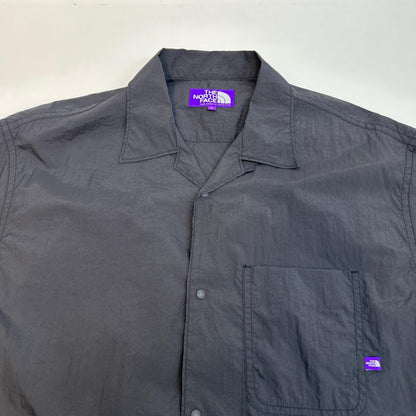 THE NORTH FACE PURPLE LABEL | ザノースフェイスパープルレーベル Nylon Taffeta Field S/S Shirt 半袖シャツ N25SG055 チャコールグレー サイズ：L【イオン広店】