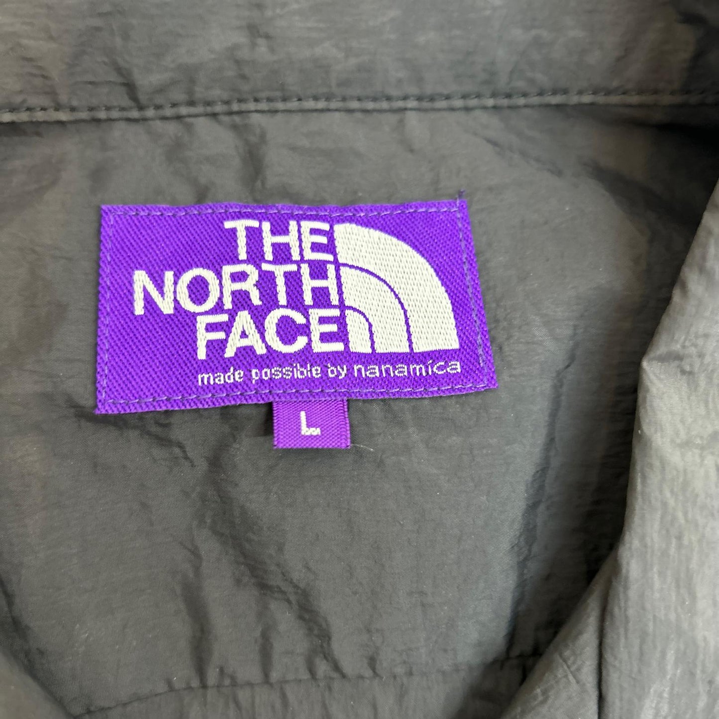THE NORTH FACE PURPLE LABEL | ザノースフェイスパープルレーベル Nylon Taffeta Field S/S Shirt 半袖シャツ N25SG055 チャコールグレー サイズ：L【イオン広店】