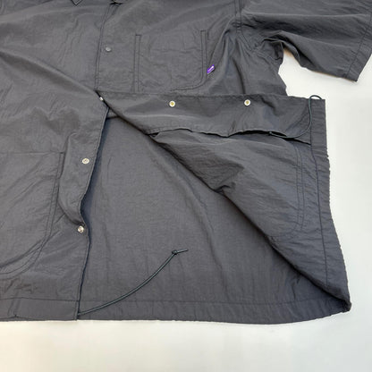 THE NORTH FACE PURPLE LABEL | ザノースフェイスパープルレーベル Nylon Taffeta Field S/S Shirt 半袖シャツ N25SG055 チャコールグレー サイズ：L【イオン広店】